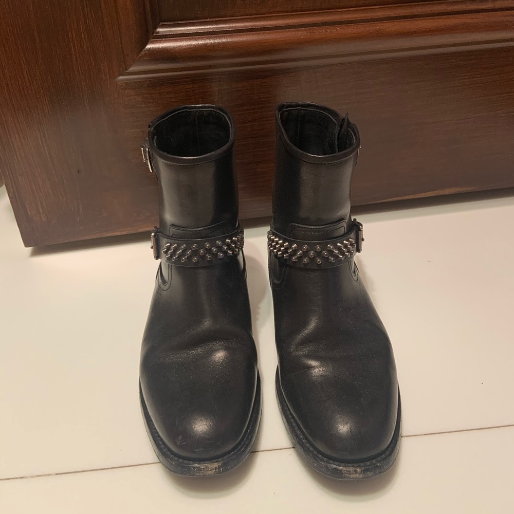 Black Saint Laurent booties with box!!